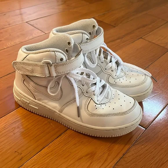 air force 1 mid gs 2026 Nike Air Force 1 Mid Clear Jade Shoes Size 14 White